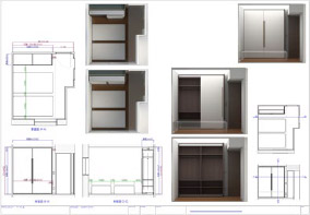 ■自宅の押入れ用埋込シェルフ