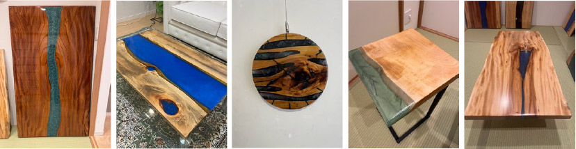 オーダーレジン家具のご依頼もお待ちしております