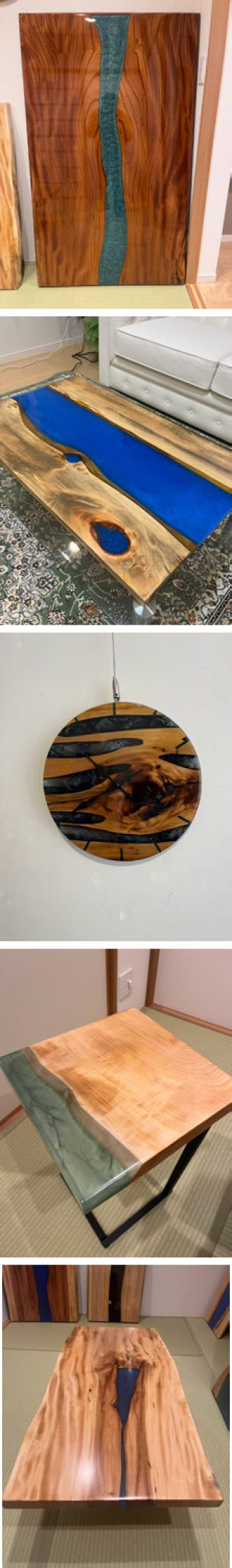 オーダーレジン家具のご依頼もお待ちしております